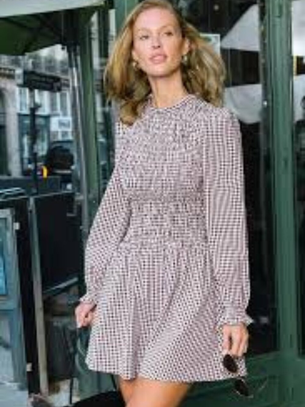 NWT Cupshe Apple Picking Gingham Mini Dress S